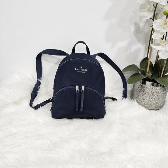 Kate Spade Karissa Nylon Backpack, Medium Navy - Picture 7 of 16